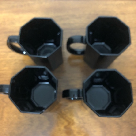 Arcoco octagon mugs, black, made in france - Picture 3 of 5